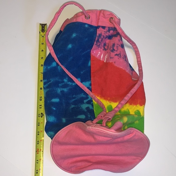 Tie Dyed Y2K Drawstring Backpack - Picture 7 of 8